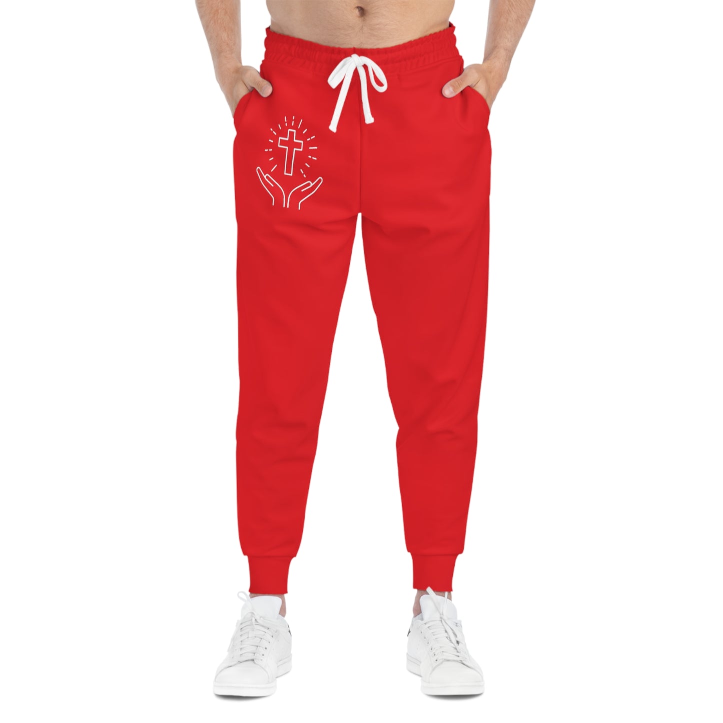 Red Faith Joggers