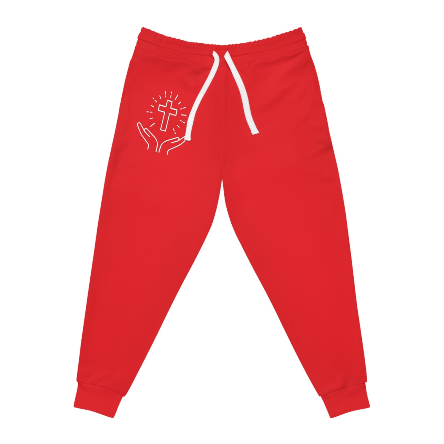 Red Faith Joggers